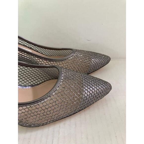 Mina New York Sheer Size 5.5 with Silver Mesh Pumps - Picture 6 of 8